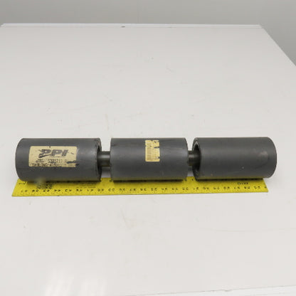 PPI 50-74-0009 23" Wide Triple Roller Conveyor Idler 4" OD ID Mount
