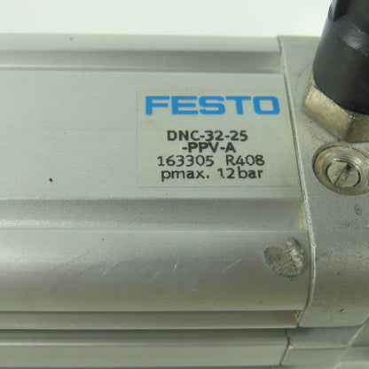 Festo DNC-32-25-PPV-A Double Acting Pneumatic Cylinder 32mmBore 25mmStroke 12Bar