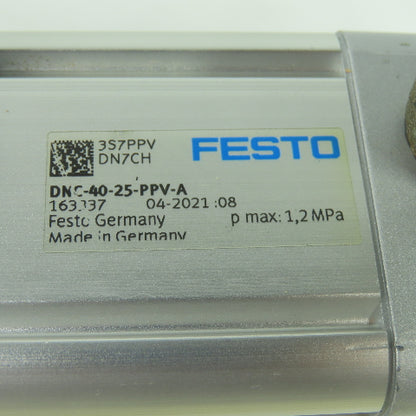 Festo DNC-40-25-PPV-A Double Acting Pneumatic Cylinder 40mm Bore 25mm Stroke