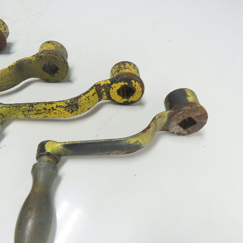 9/16" Manual Handle Crank From Torwegge Machine Lot Of 9