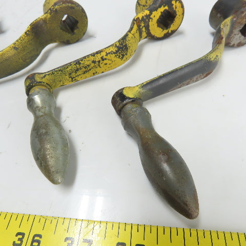 9/16" Manual Handle Crank From Torwegge Machine Lot Of 9