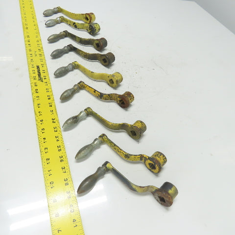 9/16" Manual Handle Crank From Torwegge Machine Lot Of 9