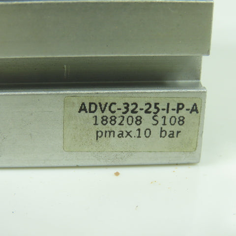 Festo ADVC-32-25-I-P-A Double Acting Pneumatic Cylinder 32mm Bore 25mm Stroke