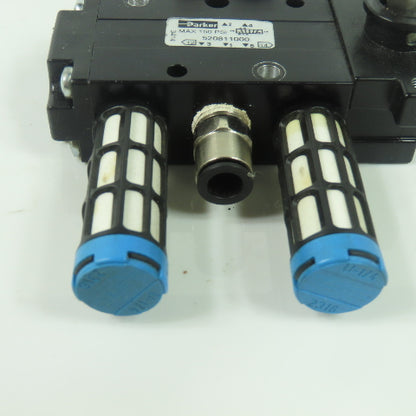 Parker 520811000 Manual Air Control Valve 4-Way 2-Position 1/4" 150PSI