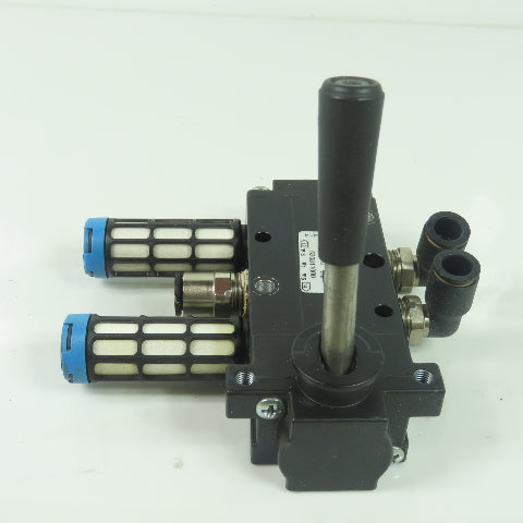 Parker 520811000 Manual Air Control Valve 4-Way 2-Position 1/4" 150PSI