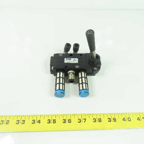 Parker 520811000 Manual Air Control Valve 4-Way 2-Position 1/4" 150PSI