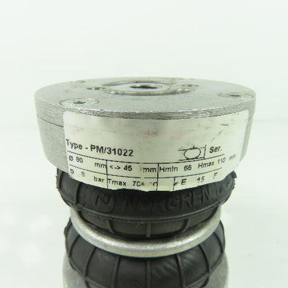 Norgren PM/31022 Single Acting Air Bellow 45mm Stroke 8Bar Max 1/4" G Port