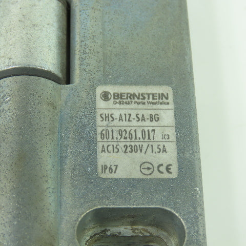 Bernstein SHS-A1Z-SA-BG Safety Hinge Switch 230V 1.5A AC15 601.9261.017