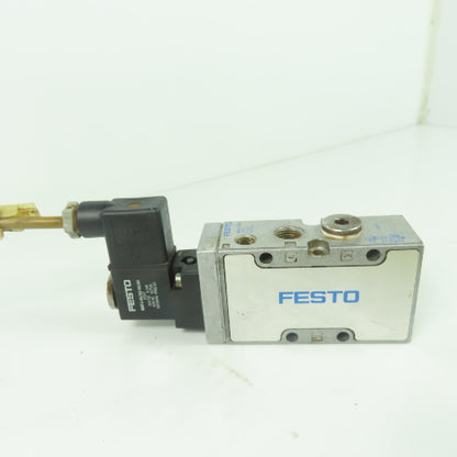 Festo MFH-5-1/4-B Pneumatic Solenoid Valve 2-10Bar 28-145PSI 24VDC Coil
