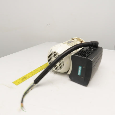 Siemens 1LA7106-4AS99ZS FU 2.2kW AC Electric Motor 3PH W/ 6SE621-1DD10ZC01 Drive