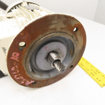 Siemens 1LA7106-4AS99ZS FU 2.2kW AC Electric Motor 3PH W/ 6SE621-1DD10ZC01 Drive