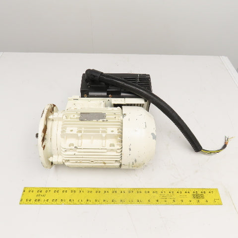Siemens 1LA7106-4AS99ZS FU 2.2kW AC Electric Motor 3PH W/ 6SE621-1DD10ZC01 Drive