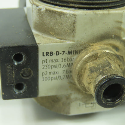 Festo LRB-D-7-MINI Dual Pneumatic Pressure Regulator 16Bar 0-60PSI Guage
