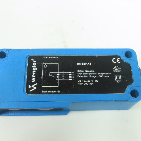 Wenglor HN55PA3 Photoelectric Reflex Sensor 10-30VDC 200mm
