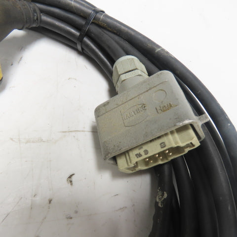 Telemecanique Control Station Pendant W/ Corset Cable 6-Pin Male Harting Plug