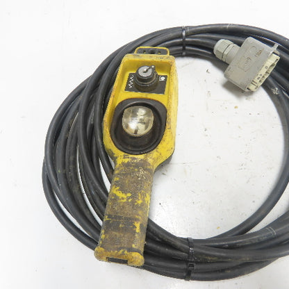 Telemecanique Control Station Pendant W/ Corset Cable 6-Pin Male Harting Plug