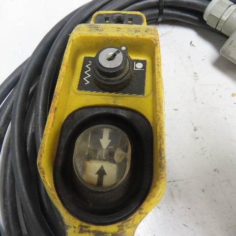 Telemecanique Control Station Pendant W/ Corset Cable 6-Pin Male Harting Plug