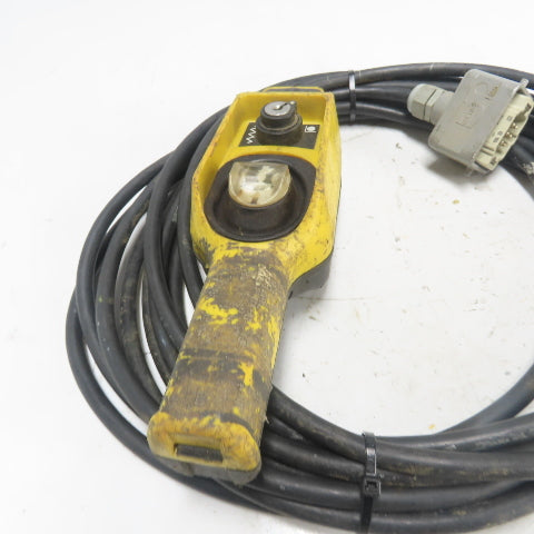 Telemecanique Control Station Pendant W/ Corset Cable 6-Pin Male Harting Plug