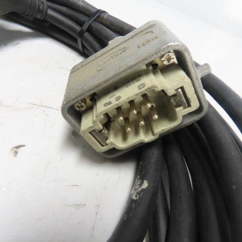 Telemecanique Control Station Pendant W/ Corset Cable 6-Pin Male Harting Plug
