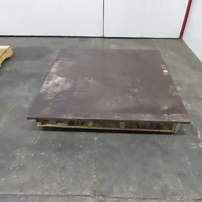 49.5" x 48" x 7/8" Thick Blanchard Ground Solid Steel Plate Fixture (Rust)
