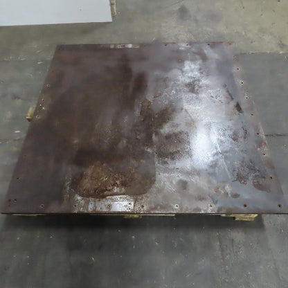 49.5" x 48" x 7/8" Thick Blanchard Ground Solid Steel Plate Fixture (Rust)