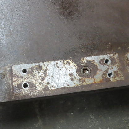 49.5" x 48" x 7/8" Thick Blanchard Ground Solid Steel Plate Fixture (Rust)