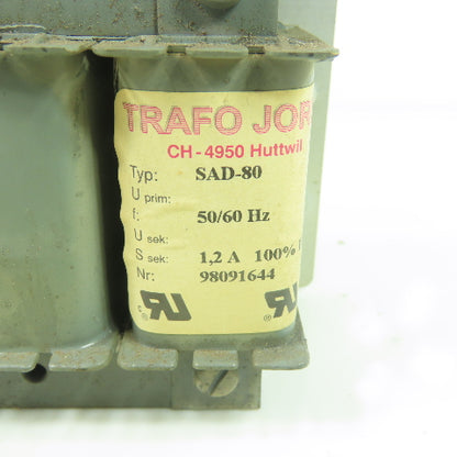 Trafo Jordi SAD-80 CH-4950 Huttwil Transformer 1.2A 50/60Hz