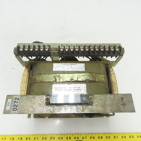 Fanuc A80L-0001-0272-03 Type 07217 2.5KVA 1Ph Transformer 200/220VPri 18/185VSec