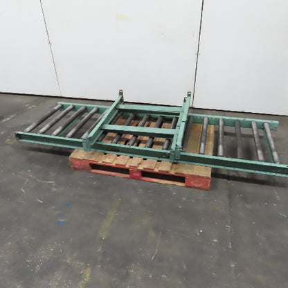 Roach 30" x 96" (8' Long Gravity Steel Roller Conveyor 1.9" OD 6" Centers 27" BF