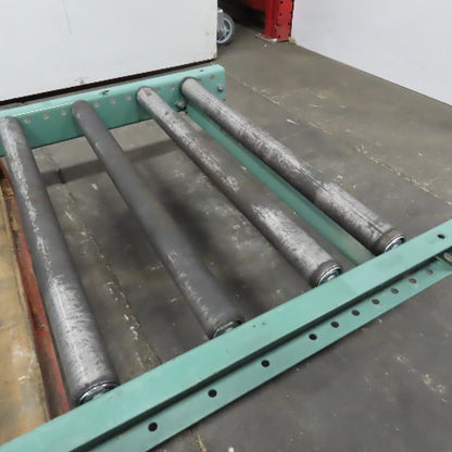 Roach 30" x 96" (8' Long Gravity Steel Roller Conveyor 1.9" OD 6" Centers 27" BF