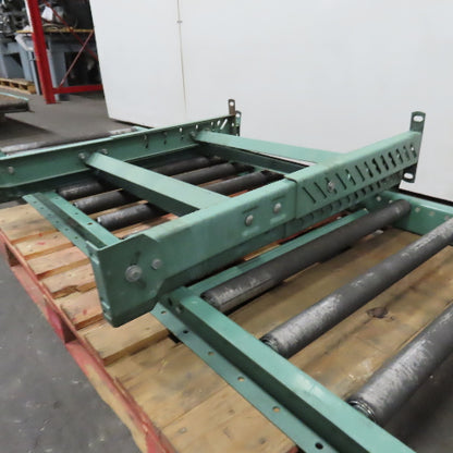 Roach 30" x 96" (8' Long Gravity Steel Roller Conveyor 1.9" OD 6" Centers 27" BF