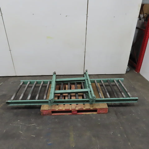 Roach 30" x 96" (8' Long Gravity Steel Roller Conveyor 1.9" OD 6" Centers 27" BF