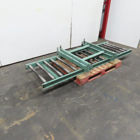 Roach 30" x 96" (8' Long Gravity Steel Roller Conveyor 1.9" OD 6" Centers 27" BF