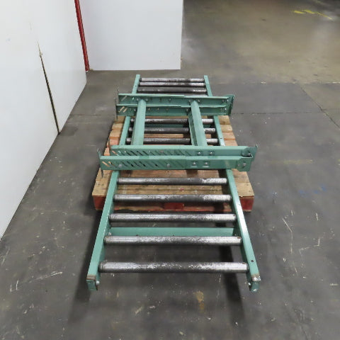 Roach 30" x 96" (8' Long Gravity Steel Roller Conveyor 1.9" OD 6" Centers 27" BF