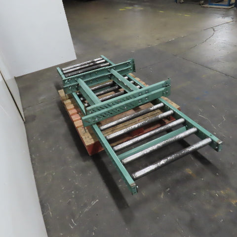 Roach 30" x 96" (8' Long Gravity Steel Roller Conveyor 1.9" OD 6" Centers 27" BF