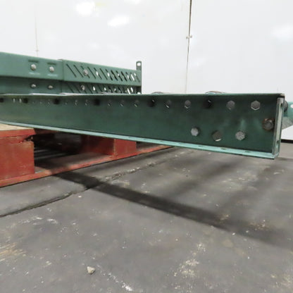 Roach 30" x 96" (8' Long Gravity Steel Roller Conveyor 1.9" OD 6" Centers 27" BF