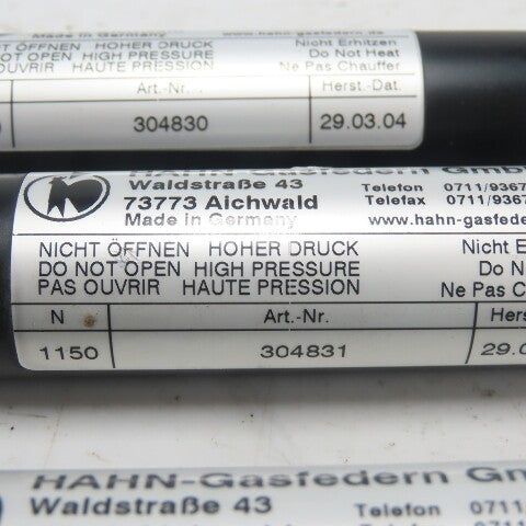 Hahn-Gasfedern 304830 / 304831 Gas Pressure Spring Cylinder Lot Of 3