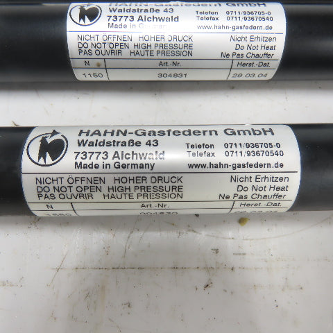 Hahn-Gasfedern 304830 / 304831 Gas Pressure Spring Cylinder Lot Of 3