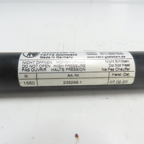 Hahn-Gasfedern 235299.1 Gas Pressure Spring Cylinder