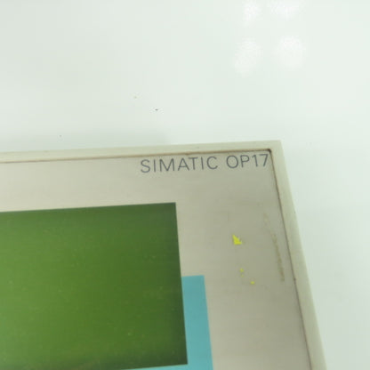 Siemens 1P 6AV3 617-1JC20-0AX1 Simatic OP17 Operator Control Panel 24VDC