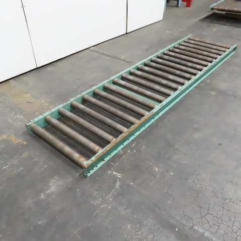 Roach 30" x 120" Long Gravity Steel Roller Conveyor 2.5" OD 6" Centers 27" BF