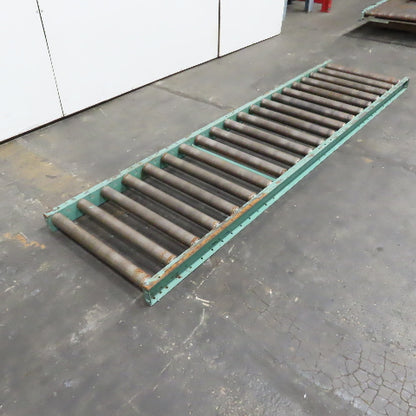 Roach 30" x 120" Long Gravity Steel Roller Conveyor 2.5" OD 6" Centers 27" BF