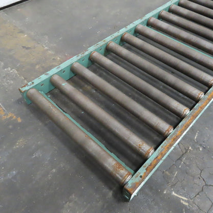Roach 30" x 120" Long Gravity Steel Roller Conveyor 2.5" OD 6" Centers 27" BF