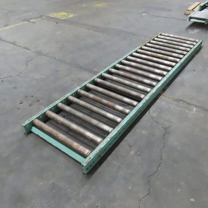 Roach 30" x 120" Long Gravity Steel Roller Conveyor 2.5" OD 6" Centers 27" BF