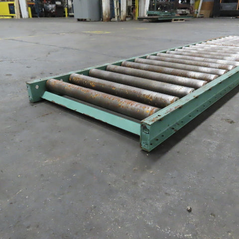 Roach 30" x 120" Long Gravity Steel Roller Conveyor 2.5" OD 6" Centers 27" BF