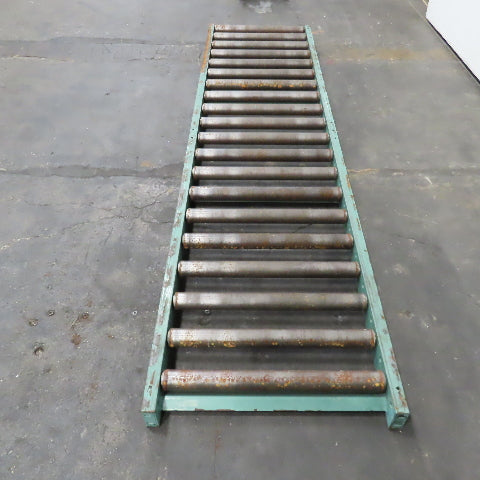 Roach 30" x 120" Long Gravity Steel Roller Conveyor 2.5" OD 6" Centers 27" BF