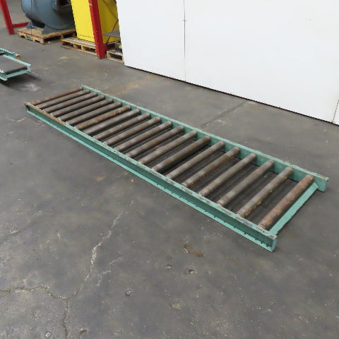 Roach 30" x 120" Long Gravity Steel Roller Conveyor 2.5" OD 6" Centers 27" BF
