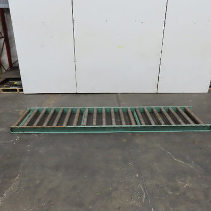 Roach 30" x 120" Long Gravity Steel Roller Conveyor 2.5" OD 6" Centers 27" BF