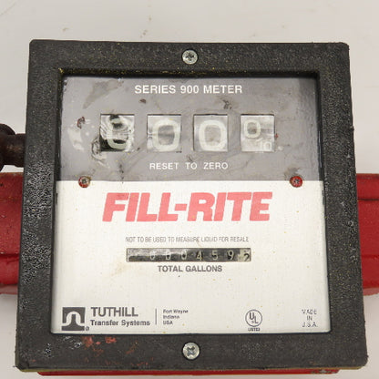 Tuthill Fill-Rite Series 900 4-Digit Mechanical Fuel Transfer Meters 50PSI Max