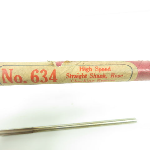 Cleveland Twist Drill Co. No. 634 6-Flute Straight Chucking Reamer .279" 6" OAL
